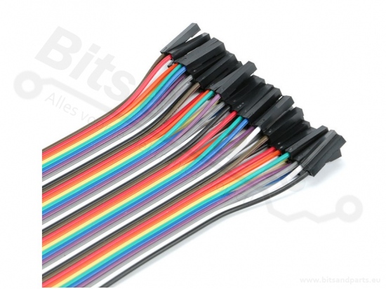 Breadboard jumper kabeltjes Dupont 30cm female/female 40x